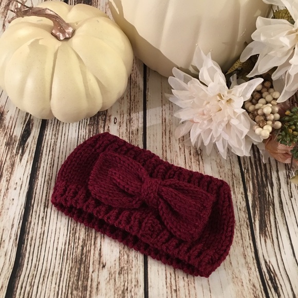 Accessories - ONLY ONE LEFT!!! 2 for $11 Bow Headband - Berry